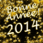 "Bonne anne 2014" en or massif